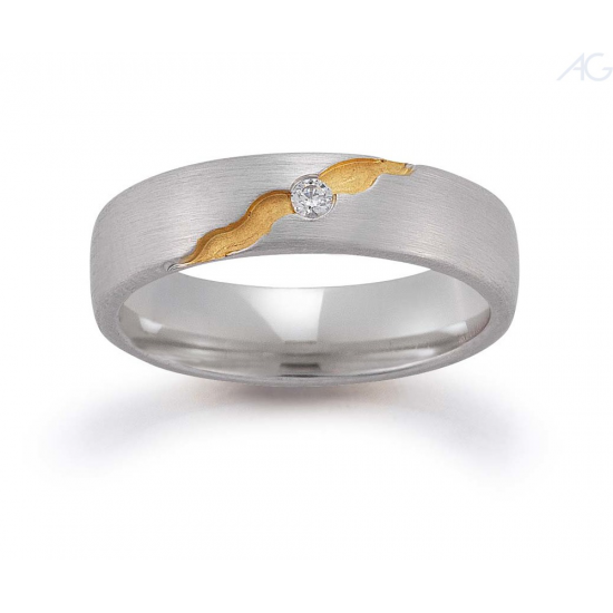 Gerstner trouwringen set 20166 14krt goud met diamant
