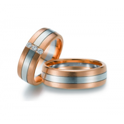 Gerstner trouwringen set 20203 14krt goud met diamant