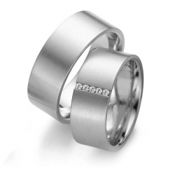Gerstner trouwringen set 20217 14krt goud met diamant