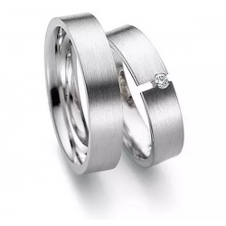 Gerstner trouwringen set 20218 14krt goud met diamant