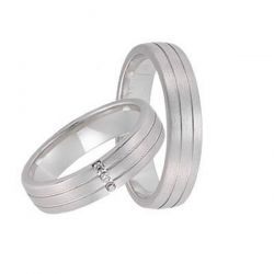 Gerstner trouwringen set 20264 14krt goud met diamant