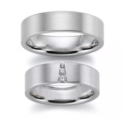 Gerstner trouwringen set 20266 14krt goud met diamant