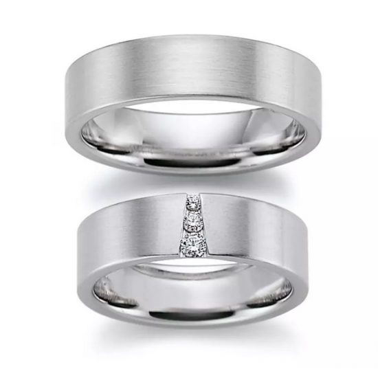Gerstner trouwringen set 20266 14krt goud met diamant