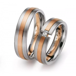 Gerstner trouwringen set 20269 14krt goud met diamant