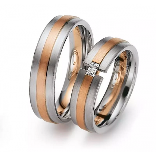 Gerstner trouwringen set 20269 14krt goud met diamant