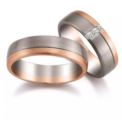 Gerstner trouwringen set 20272 14krt goud met diamant