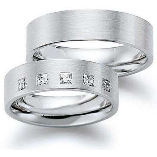 Gerstner trouwringen set 20313 14krt goud met diamant