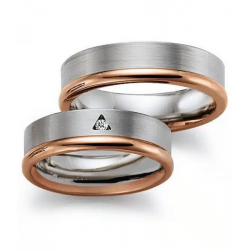 Gerstner trouwringen set 20318 14krt goud met diamant