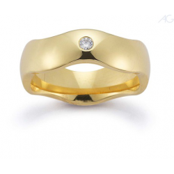 Gerstner trouwringen set 20319 14krt goud met diamant