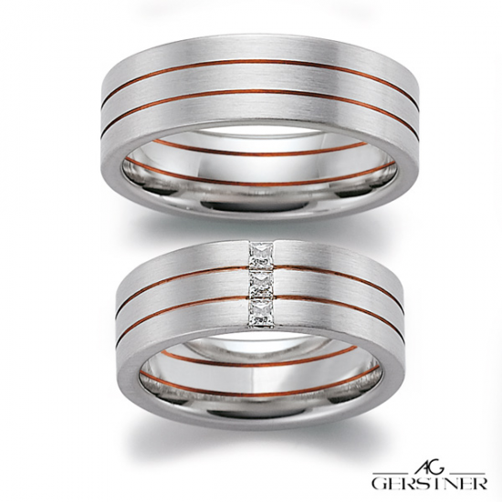 Gerstner trouwringen set 20325 14krt goud met diamant