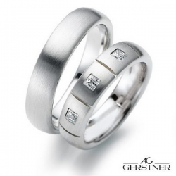 Gerstner trouwringen set 20326 14krt goud met diamant