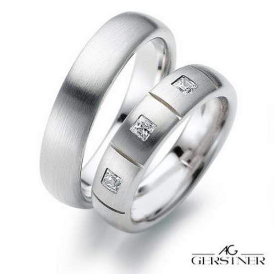Gerstner trouwringen set 20326 14krt goud met diamant