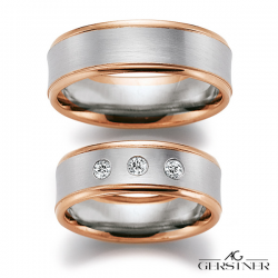 Gerstner trouwringen set 20327 14krt goud met diamant