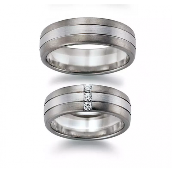 Gerstner trouwringen set 20332 14krt goud met diamant