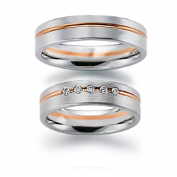 Gerstner trouwringen set 20335 14krt goud met diamant