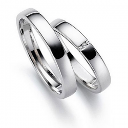 Gerstner trouwringen set 20349 14krt goud met diamant
