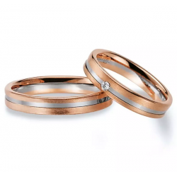 Gerstner trouwringen set 20351 14krt goud met diamant