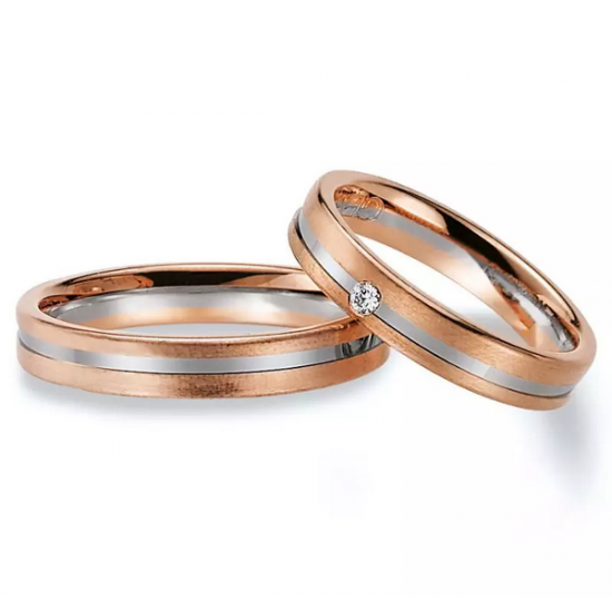 Gerstner trouwringen set 20351 14krt goud met diamant