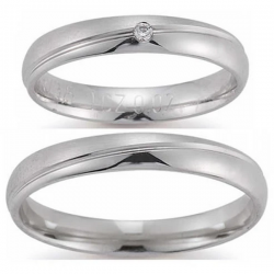 Gerstner trouwringen set 20356 14krt goud met diamant