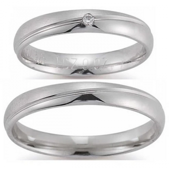Gerstner trouwringen set 20356 14krt goud met diamant