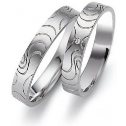 Gerstner trouwringen set 20358 14krt goud met diamant