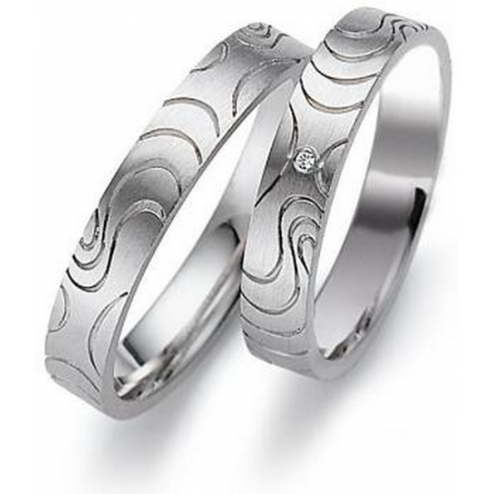 Gerstner trouwringen set 20358 14krt goud met diamant