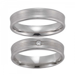Gerstner trouwringen set 20411 14krt goud met diamant