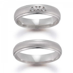 Gerstner trouwringen set 20416 14krt goud met diamant