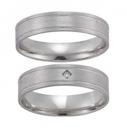 Gerstner trouwringen set 20418 14krt goud met diamant