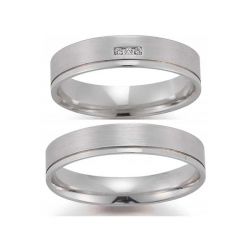 Gerstner trouwringen set 20421 14krt goud met diamant