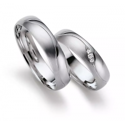 Gerstner trouwringen set 20422 14krt goud met diamant