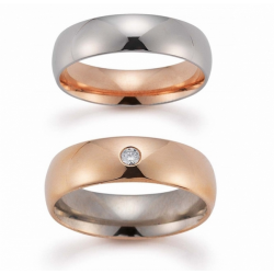 Gerstner trouwringen set 20498 14krt goud met diamant
