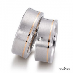 Gerstner trouwringen set 20506 14krt goud met diamant