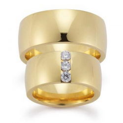Gerstner trouwringen set 20509 14krt goud met diamant