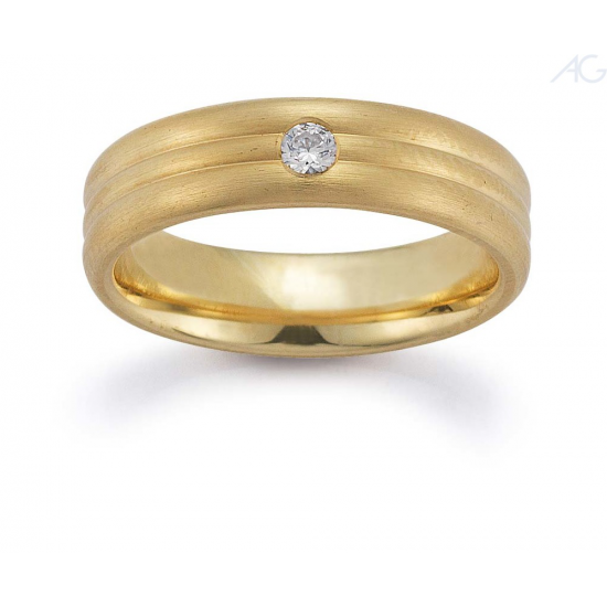 Gerstner trouwringen set 20678 14krt goud met diamant