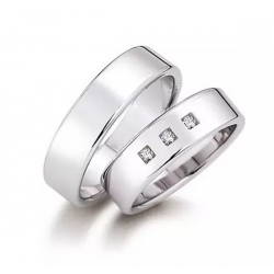 Gerstner trouwringen set 20877 14krt goud met diamant