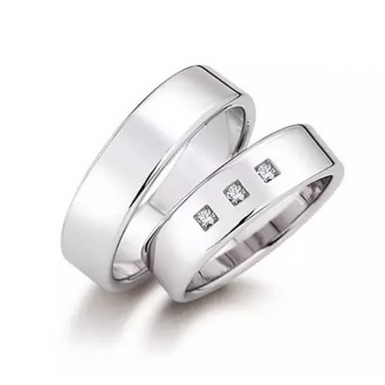 Gerstner trouwringen set 20877 14krt goud met diamant