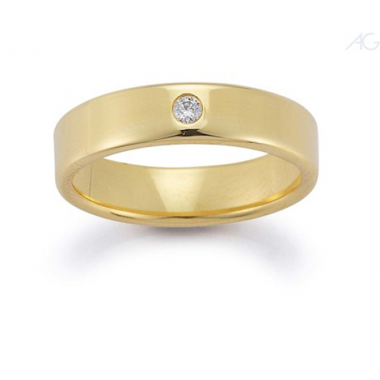 Gerstner trouwringen set 20879 14krt goud met diamant