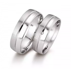 Gerstner trouwringen set 20912 14krt goud met diamant