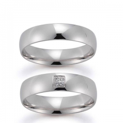 Gerstner trouwringen set 28064 14krt goud met diamant