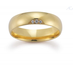 Gerstner trouwringen set 28065 14krt goud met diamant