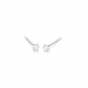 Gouden 14kt solitair oorstekers met diamant van 0,30ct