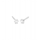 Gouden 14kt solitair oorstekers met diamant van 0,60ct