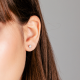 Gouden 14kt solitair oorstekers met diamant van 0,60ct