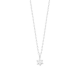 Gouden 14kt solitair hanger met diamant van 0,10ct