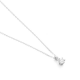 Gouden 14kt solitair hanger met diamant van 0,10ct