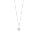 Gouden 14kt solitair hanger met diamant van 0,25ct