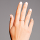 Gouden 14kt solitair ring met diamant van 0,05ct