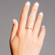 Gouden 14kt solitair ring met diamant van 0,10ct