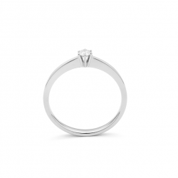 Gouden 14kt solitair ring met diamant van 0,15ct